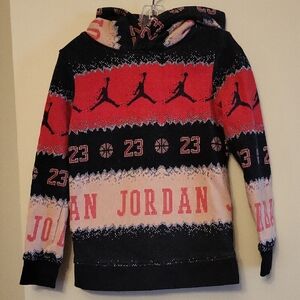 Jordan black and red pullover hoodie